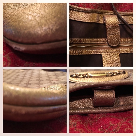 Gucci Vintage Rare Metallic Gold Leather Large Hobo Bag - Picture 6 of 7